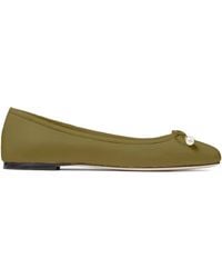 Jimmy Choo - Elme Leather Ballet Flats - Lyst