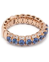 ROSEKEY - 18K Rose Sapphires And Diamonds Ring - Lyst