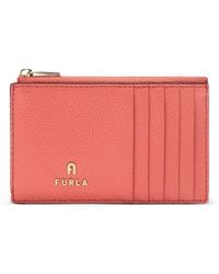 Furla - Medium Camelia Leather Card Holder - Lyst