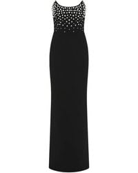 Rebecca Vallance - Lynette Embellished-Upper Strapless Gown - Lyst