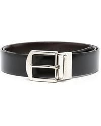 Canali - Engraved-Logo Buckle Belt - Lyst
