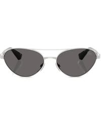 Burberry - Sonnenbrille Mit Ovalem Gestell - Lyst