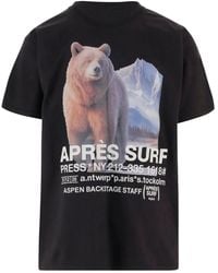 APRÈS SURF - Bear-Print Cotton T-Shirt - Lyst