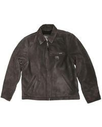 HTC - Zip-Up Suede Jacket - Lyst