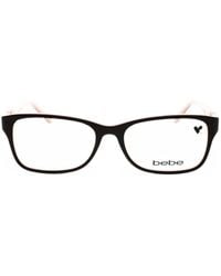 Bebe - Rectangle-Frame Glasses - Lyst