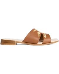 Karl Lagerfeld - Leather Slides - Lyst