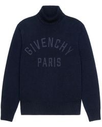 Givenchy - Ribbed Turtleneck Sweater With Embossed Detail - Lyst