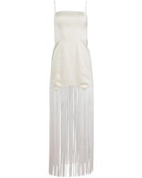Fleur du Mal - Fringe Maxi Dress - Lyst