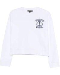 Maje - Embroidered-Motif Sweatshirt - Lyst