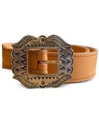 Fortela - Buckle Calf Leather Belt - Lyst