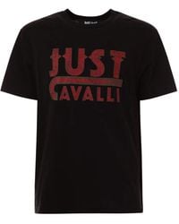 Just Cavalli - Logo-Print Short-Sleeve T-Shirt - Lyst