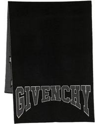 Givenchy - Intarsia-Knit Logo Scarf - Lyst