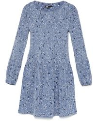 Maje - Floral-Print Mini Dress - Lyst