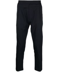 Low Brand - Pleated Tapered-leg Trousers - Lyst