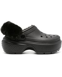 Crocs™ - Faux-Fur Platform Clogs - Lyst