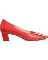 Högl - Etienne Patent-Leather Block-Heel Pumps - Lyst
