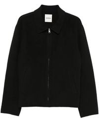 Sandro - Wool Zip-Up Jacket - Lyst