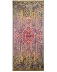 Etro - Animal-Pattern Scarf - Lyst