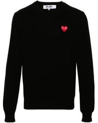 COMME DES GARÇONS PLAY - Pullover Mit Herz-Patch - Lyst