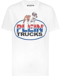 Philipp Plein - Bulldog-Crystal T-Shirt - Lyst