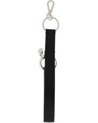 McQueen - Skull-Motif Leather Keyring - Lyst
