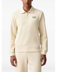 EA7 - Sweat Zippé À Patch Logo - Lyst