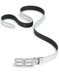 Balenciaga - Bb Hourglass Thin Belt - Lyst
