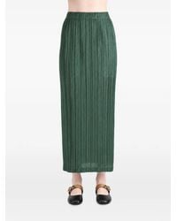 Pleats Please Issey Miyake - Thicker Bottoms 2 Pleated Midi Skirt - Lyst