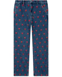 Emotionally Unavailable - Heart-Pattern Jeans - Lyst