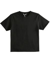 AURALEE - Raw-Edge Short-Sleeve T-Shirt - Lyst