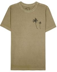 Osklen - T-Shirt Met Palmboomprint - Lyst