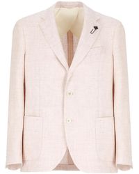 Lardini - Peak-Lapel Single-Breasted Blazer - Lyst