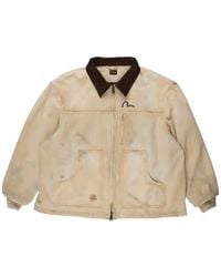 Evisu - Seagull Graphic-Print Corduroy-Collar Jacket - Lyst