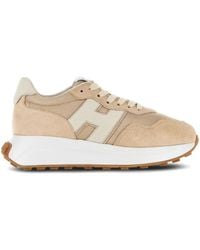 Hogan - H641 Panelled Lace-Up Sneakers - Lyst