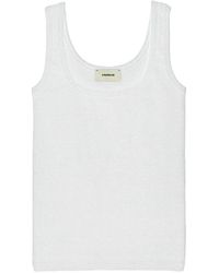 A PAPER KID - Ribbed Tank Top - Lyst