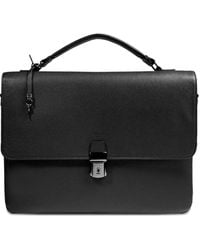 Lancel - Leather Top-Handle Briefcase - Lyst