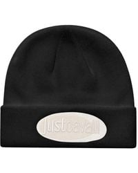 Just Cavalli - Logo-Embroidered Beanie - Lyst