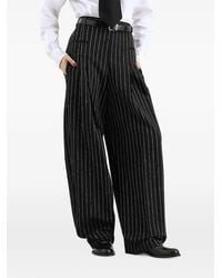 Dolce & Gabbana - Pinstripe Virgin Wool Trousers - Lyst