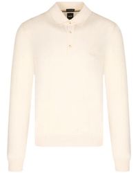 HUGO - Polo-Collar Long-Sleeve Polo Shirt - Lyst