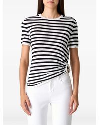 Christopher Esber - Orbit Striped Ruched T-Shirt - Lyst