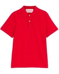 Valentino Garavani - Vlogo-Embroidered Polo Shirt - Lyst