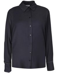 Peserico - Contrast-Trim Button-Down Shirt - Lyst