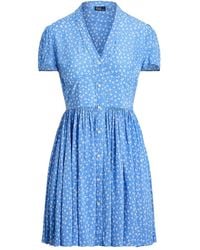 Polo Ralph Lauren - Floral-Print Minidress - Lyst