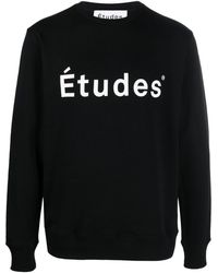 Etudes Studio - Sudadera con logo estampado y cuello redondo - Lyst