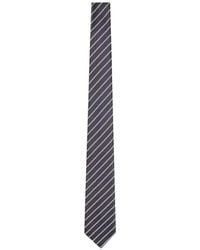 Giorgio Armani - Logo-Embroidered Striped Silk Tie - Lyst