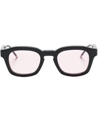 Thom Browne - Rwb-stripe Square-frame Sunglasses - Lyst