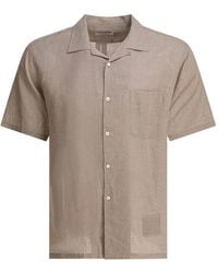 Nonnative - Linnen Overhemd Met Omgekeerde Kraag - Lyst