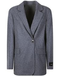 Pinko - Single-Breasted Notched-Lapels Jacket - Lyst