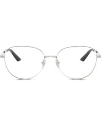 Versace - Brille Mit Ovalem Gestell - Lyst