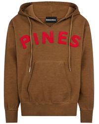 DSquared² - Dyed Long & Lean Fit Hoodie - Lyst